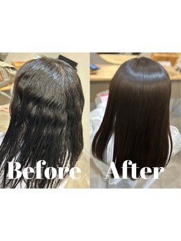 【八幡駅から徒歩8分】まるで地毛のようなナチュラル×サラサラを実現★固くならない優しいストレートに＊
