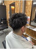 ボックススパイキーパーマ