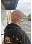 ハンサムショート×ミルクティーベージュ