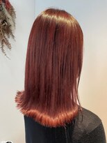 アールイーノウン 阿倍野区昭和町店(re; nown) 大人可愛い30代40代＊ミディアム外ハネ＊ピンクブラウン