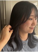 インナーカラー/透明感アッシュ