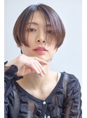 ハンサムショート × センターパート