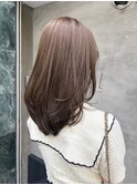 ブリーチ無し透明感ベージュ!【HARUNA】