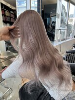 ラピス 渋谷本店(Lapis)&nbsp;ホワイトパール/シールエクステ/レイヤーカット/韓国風巻き