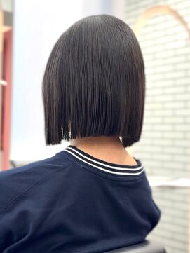ロンドヴァリー 渋谷店(Lond vallee) 地毛風ストレートぷつっとボブのストンスタイル