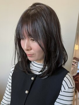 【スタイリング楽々♪】さりげなく可愛いミディアムレイヤー