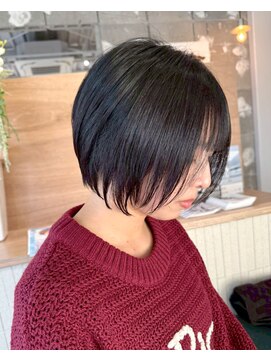 ギネス(Giness) 大人ガーリーシースルーバング×ショート