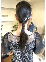 ヘアアンドメイクフリッシュ(HAIR&MAKE FRISCH)&nbsp;結婚式　ヘアセット　編みおろし