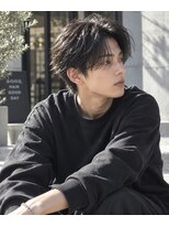 シヨン(ciyon.)&nbsp;黒髪センターパート/メンズパーマ/ニュアンスパーマ/韓国ヘア