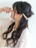 #三つ編み#フラワー#ノットヘアヘアアレンジ#エルメなんばマル
