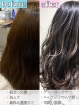 アッシュ 大泉学園店(Ash) 透明感グレージュハイライト【Ash大泉学園店 横山直輝】