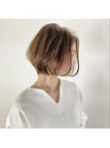 大人で上品な長めショートスタイル