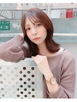 パープル(purple) 切りっぱなしショコラブラウン