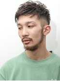 ダークアッシュニュアンスパーマ韓国マッシュスペインカール 222