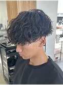 波巻きパーマスパイラルパーマツイストスパイラルパーマメンズ