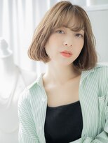 モッズヘア 上尾西口店(mod's hair) 大人ガーリー斜めバングくせ毛風Aラインボブa上尾