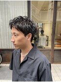 重めメンズパーマスタイル