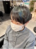 ポイントカラー × ブルー・グリーン mix