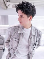 ハバナ 渋谷(HAVANA)&nbsp;アッシュブラック/マッシュパーマ/刈り上げ/ツーブロック