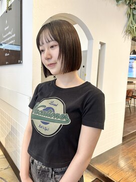 ココロクレド(COCOLO credo) ぱつっとボブ × 顔まわりレイヤー