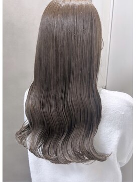 ラックスビー オオサカ  梅田茶屋町店(LUXBE OSAKA) ブリーチなし透明感カラー グレージュカラー アッシュベージュ