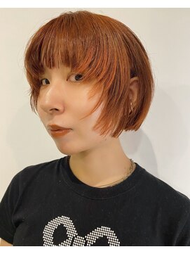 ドットプラス リム(Dot+LIM) オレンジブラウンのコンパクトボブ