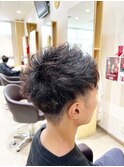 メンズ刈り上げツーブロックショート