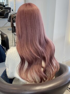 ケリーアン 太田(kelly.un) ピンクベージュ / ハイトーンカラー / 透明感ピンク / 群馬太田