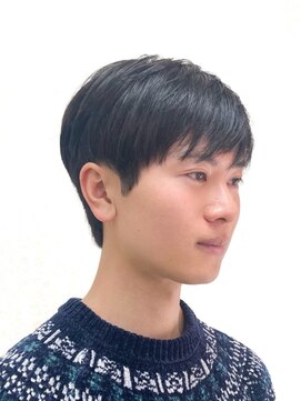 黄ぐまくん美容室 メンズ ショート レイヤー