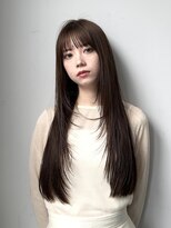 小顔レイヤー×韓国風×艶カラー×美ロング×顔まわりレイヤー