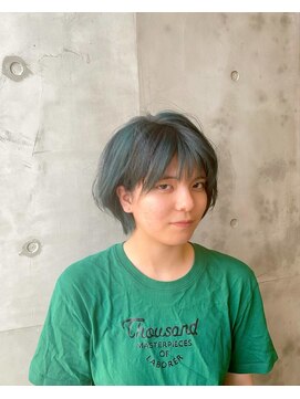 マサゴ アヴェダ(masago AVEDA) チョコミントカラーと伸ばしかけショート