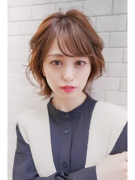 ギークス(GEEKS) 【GEEKS渋谷】くびれボブ/春夏カラー/ライトベージュ/ボブウルフ