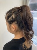 ウエーブ巻き&コーンロー