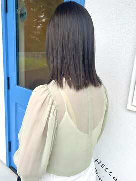 サンリット(SUNLYT) 仙台ショートボブ白髪ぼかしハイライトカラー髪質改善