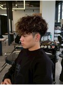 スペインカール ハイライトカラー メンズカット メンズパーマ
