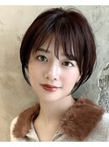〔岩田莉奈〕ハイライトで白髪ぼかし★くびれショートボブ 新宿
