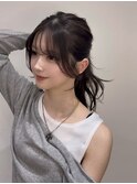 顔周りカット/ハッシュカット/韓国/レイヤー/Zina福岡天神