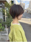 くびれショート/ショートボブ/グレージュ/ベージュ