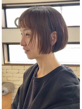 ニコ(HAIR DESIGN ROOM nico) オン眉×前上がりボブ