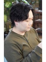 シークレットミラーズ(SECRET MIRRORS) 波巻きパーマ×センターパート