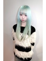 ヌル 表参道本店(Null)&nbsp;ミントカラー/デザインカラー/ブリーチカラー/姫レイヤー
