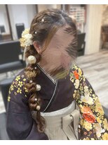 ヘアセット アリエス 新宿駅前店(aries)&nbsp;サイド編み下ろし