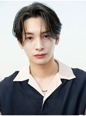 韓国センターパートコンマバングフェザーパーマニュアンスパーマ