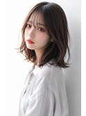 外ハネボブ×シースルーバング