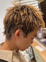 コムズアイ(COM'S/i)&nbsp;スパイキーショート刈り上げなしホワイトミルクティーベージュ