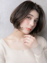 カバーヘア ブリス 志木南口駅前店(COVER HAIR bliss)&nbsp;アップバング大人ショートヘアワンレンかきあげボブ30代40代V
