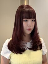 フィルムス 柏(FILMS)&nbsp;メルティカラー/ミディアムヘア/バタフライカット/顔周り/前髪