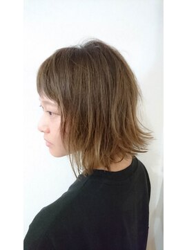 リアム ヘアアンドメイク(liam hair and make) 切りっぱなしボブ×グラデーションカラー