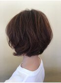 丸みのあるボブ