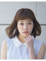 ソーホー ニューヨーク シズオカ(SOHO newyork SHIZUOKA)&nbsp;小顔切りっぱなしボブレイヤーオン眉マッシュ